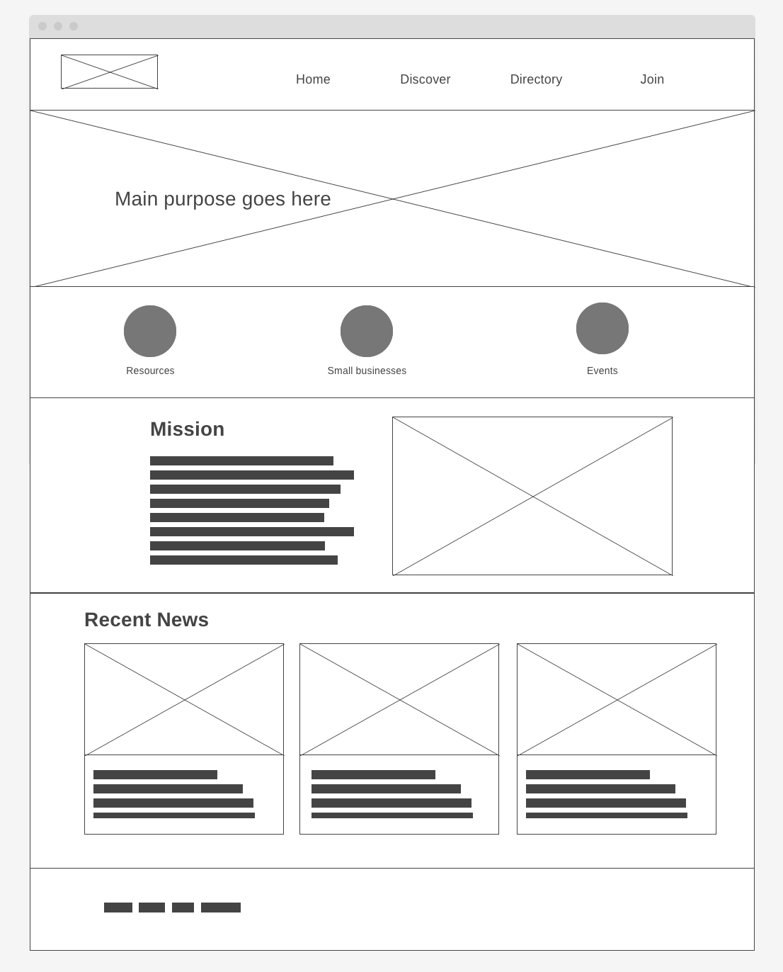 desktop view wireframe